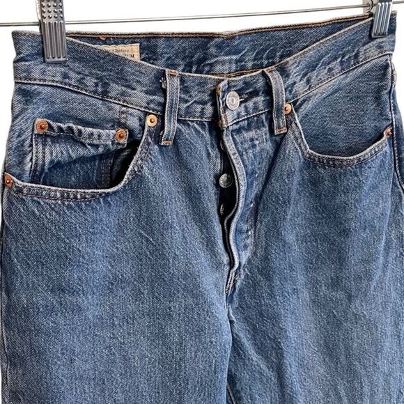 Levi’s Premium- Women’s Boyfriend Patchwork Jeans Button Fly, Size 26 / 30 - Picture 4 of 13